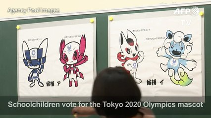 Japanese elementary children begin vote for Olympics mascot