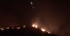 Thomas Fire Seen to Scorch Hills Near Carpinteria