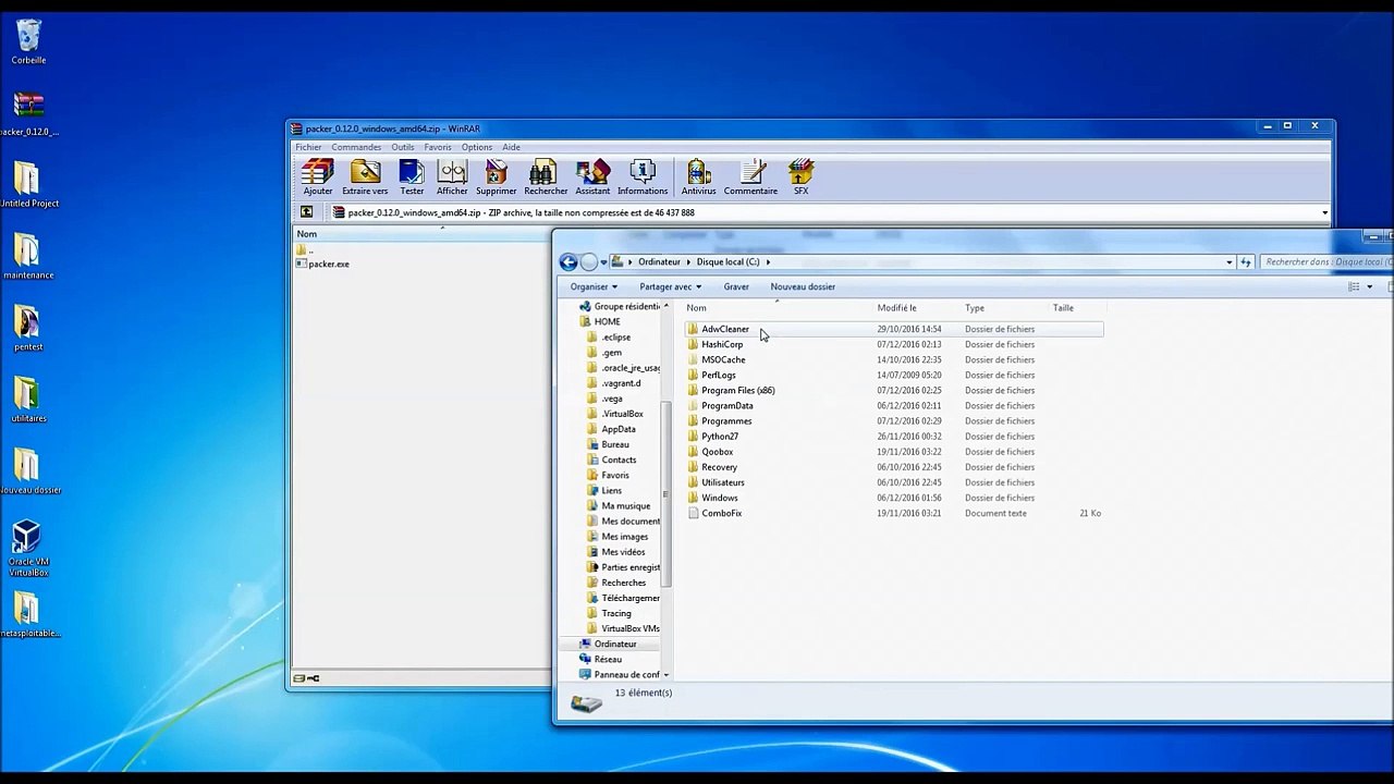 Aide Installation Metasploitable 3 ( VirtualBox )