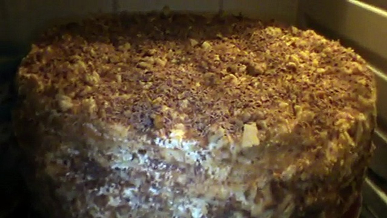 Торт в холодильнике