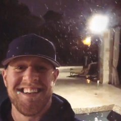 NFL Star J.J. Watt's Excitement Over Rare Snowfall In Houston Is Contagious