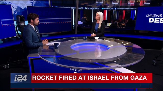 i24NEWS DESK | Rocket fired at Israel from Gaza | Monday, December 11th 2017
