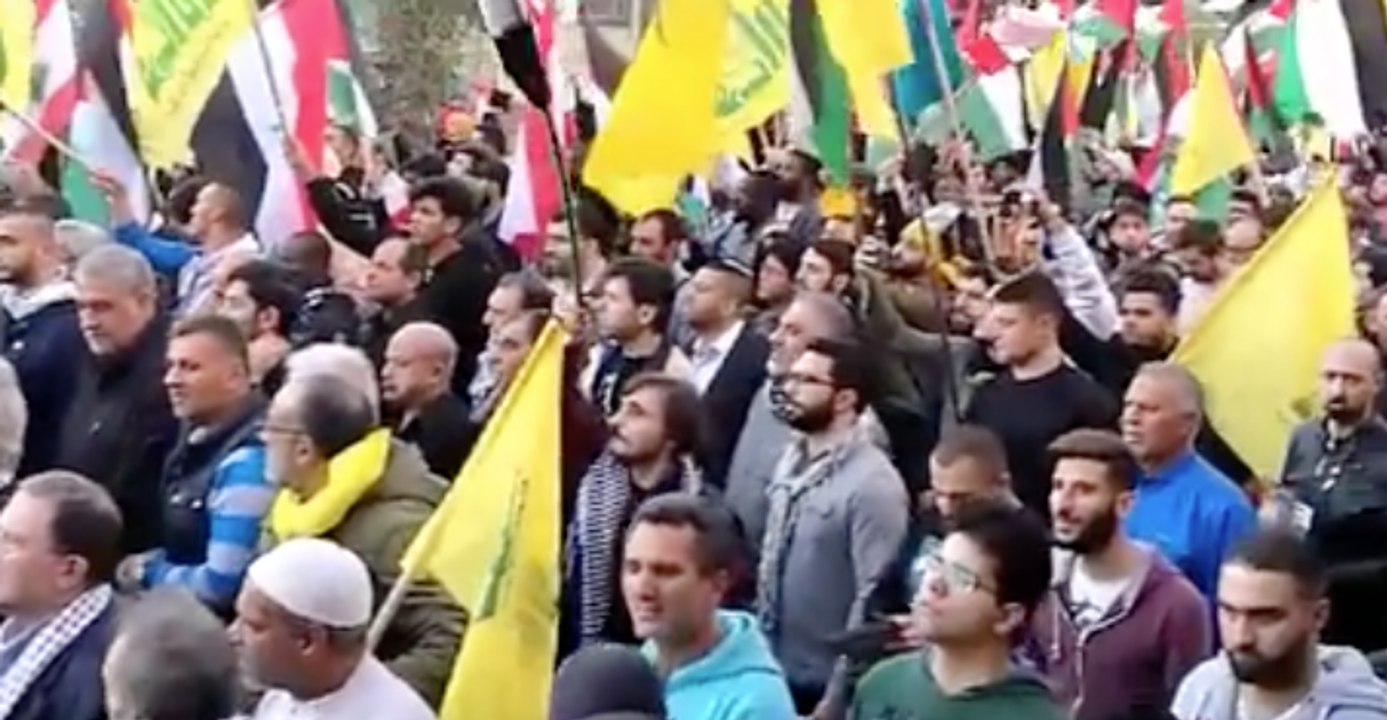 Thousands March Through Southern Beirut In Protest Of Trump Jerusalem Decision