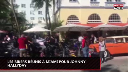 Hommage à Johnny Hallyday : Les bikers réunis à Miami pour le chanteur (vidéo)