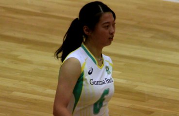 栗田楓選手(Kaede Kurita)その③群馬銀行ｸﾞﾘｰﾝｳｲﾝｸﾞｽ【女子ﾊﾞﾚｰﾎﾞｰﾙVﾁｬﾚﾝｼﾞﾘｰｸﾞⅡ2017-2018】2017.11.12青山学院大学体育館