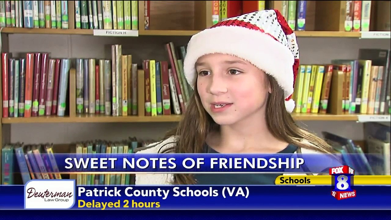 School Program Encourages Students to Pass Along Notes of Friendship