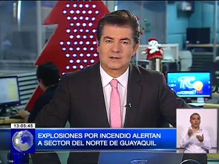Explosiones por incendio alertan a sector del norte de Guayaquil
