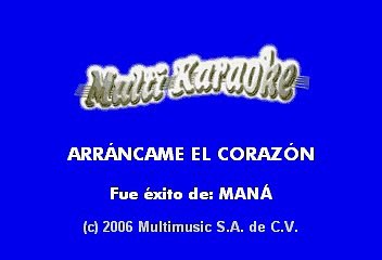 Maná - Arráncame el corazón (Karaoke)