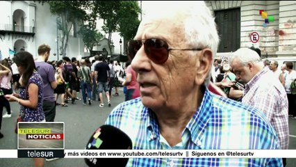 Argentinos exigen fin del hostigamiento a opositores