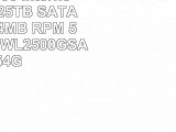 Mediamax 35 interne Festplatte 25TB SATA II Cache 64MB RPM 5400 2500GB WL2500GSA6454G