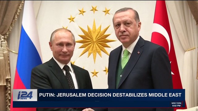 i24NEWS DESK | Putin: Jerusalem decision destabilizes Middle East | Monday, December 11th 2017