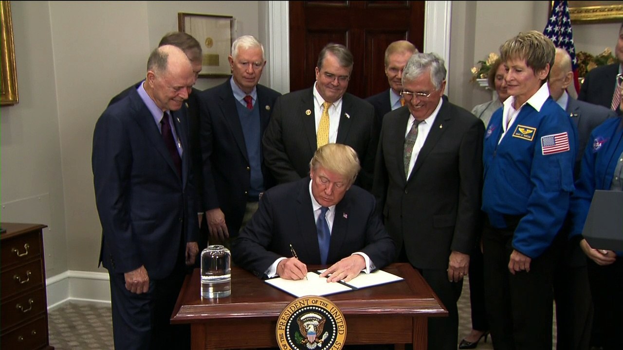 Trump tells NASA to send Americans to Moon