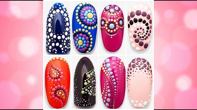 Лесни идеи за маникюр на ТОЧКИ✔Easy Nail Art Designs for Beginner✔Tutorials Paint POINT Nail Art-7tThAQGxZDw