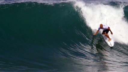 Kelly Slater's First Heat Back at Pipe After Injury