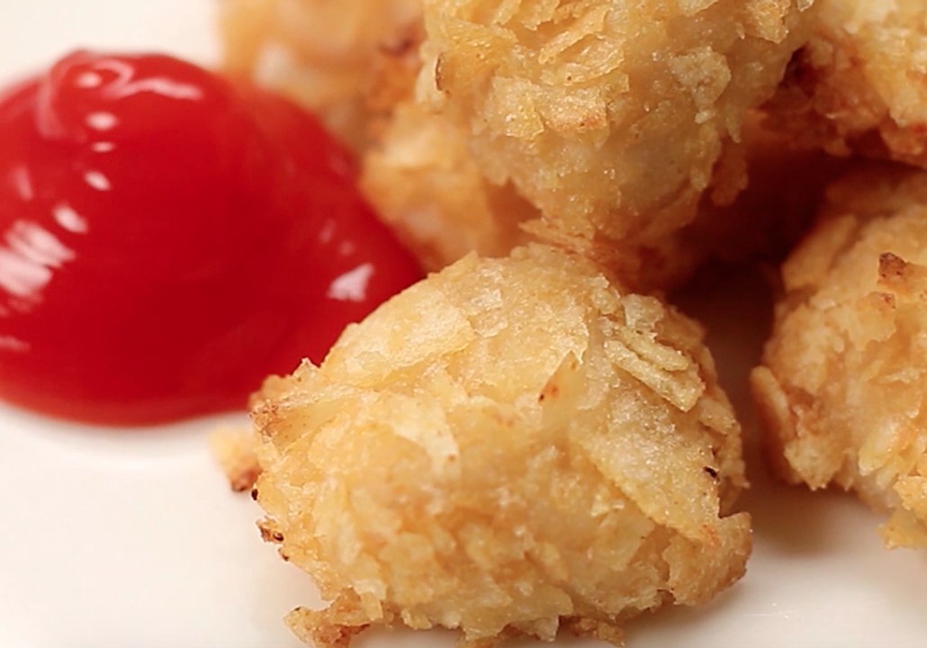 Potato Chip Crusted Chicken Nuggets