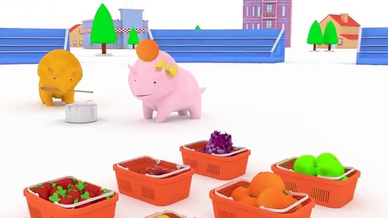 Apprendre les couleurs avec les Confitures, Dina et Dino les Dinosaures - Dessin animé éducatif - YouTube