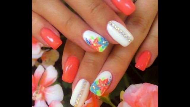 Оранжево лято - летни идеи за маникюр в оранжево-X8qFooPgqyY