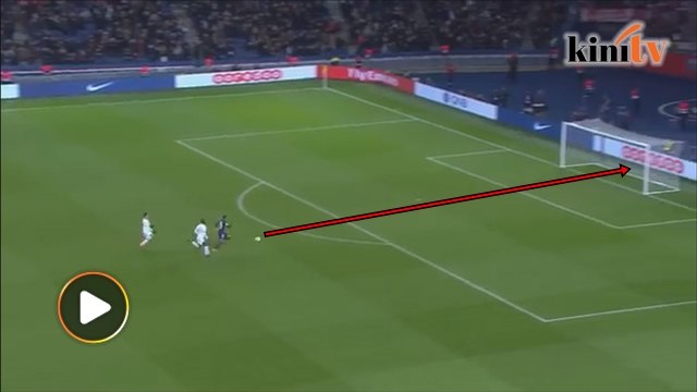 Larian pantas Mbappe ketika serangan balas untuk gol ke-3 PSG