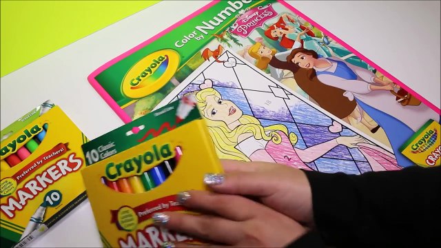 Princess AURORA - SLEEPING BEAUTY - Crayola GIANT COLOR BY NUMBER - Disney Princess Coloring Pages-305bGevKqys