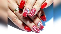 Beautiful and simple nail design. TOP Surprise Designs for Monogram Nails-hHp9FVA4zHE