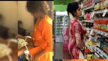 Women Thief Caught On CC TV Camera Stealing In Shop
