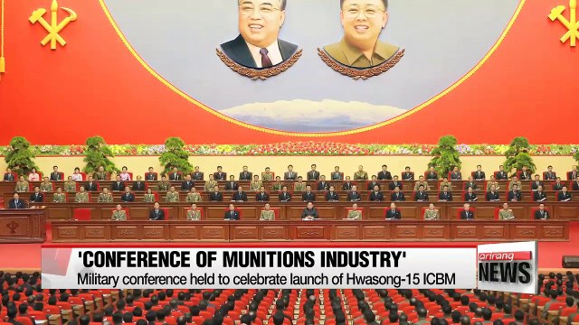 North Korea holds munitions conference to laud success of latest missile test