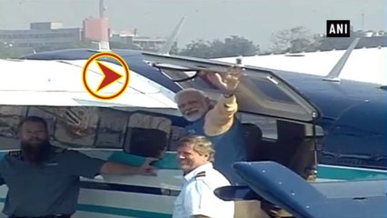 దేశంలోనే తొలి సారి సముద్ర విమానంలో! మోడీ వ్యంగ్యాస్త్రాలు
