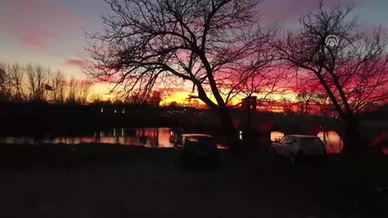 Tunca Nehri'nde Gün Batımı