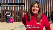 Mexico/US: 'Dreamers' and their relatives reunite at border wall