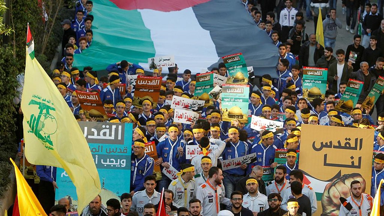 Libanon: Zehntausende demonstrieren gegen Trumps Jerusalem-Entscheidung