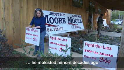Alabama election: last rally for Roy Moore ahead of vote