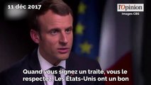 Climat: Emmanuel Macron envoie un message de fermeté à Donald Trump