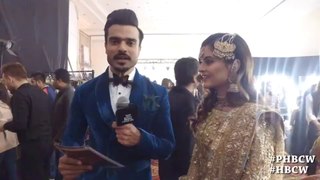 Pakistani Actor/Model Minal Khan live at PHBCW 2017 | Pantene Hum Bridal Couture Week 2017