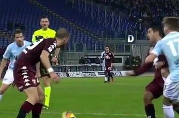 Lazio-Torino 1-3- la testata di Immobile a Burdisso e il rigore mancato