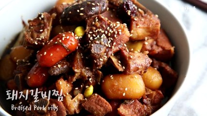 돼지갈비찜 황금레시피, 백종원 갈비찜 양념으로 돼지갈비찜 쉽게 만드는법 _ 추석명절음식 갈비찜 만들기-gZk1DpV1_8Y