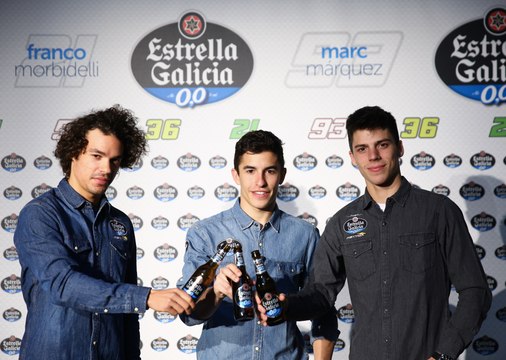 VÍDEO: Estrella Galicia lleva a Madrid a los tres campeones de MotoGP 2017