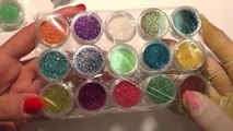 Sequins with Aliexpress Review of sequins and simple nail design-faQu3Xm99v4