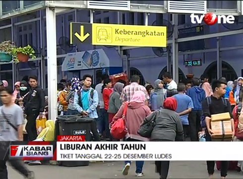 Liburan Akhir Tahun, Tiket Kereta Api Ludes Terjual