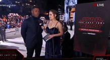 John Boyega Finn interview - Star Wars The Last Jedi Red Carpet World Premiere