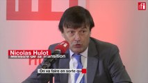 Nicolas Hulot: «On va faire en sorte que plus un euro ne soit alloué aux énergies fossiles»