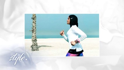 للمرة الأولى على منصات الأزياء.. حجاب Nike في عرض مصممة سعودية