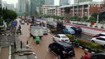 Jalan HR Rasuna Said Kuningan Terendam Banjir!