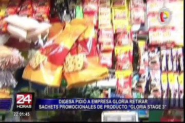 Digesa solicitó a empresa Gloria retirar sachet de producto lácteo del mercado