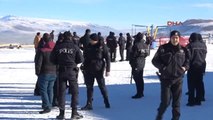 Erzurum-Palandökende Milli Kayak Seçimlerinde Sporcular Kavge Etti 2 Yaralı