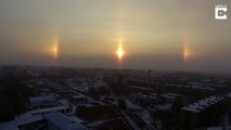 Stunning natural phenomenon appears to show three separate suns shining in sky