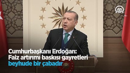 Cumhurbaşkanı Erdoğan'dan 'faiz' eleştirisi