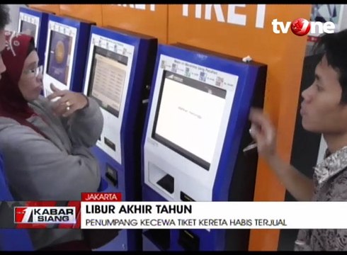 Tiket Kereta Habis Terjual, Penumpang Kecewa