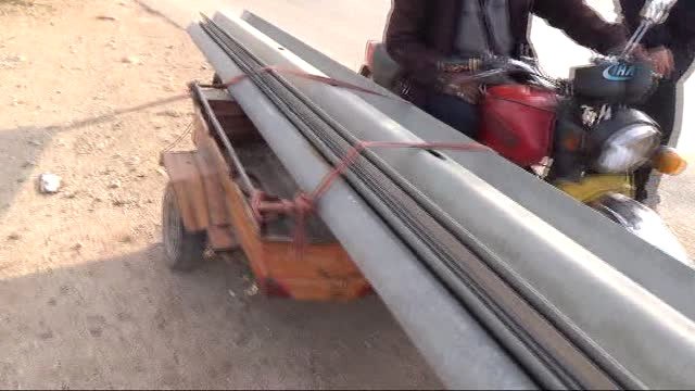 Çalınan Otoban Bariyerlerine Polis Eskortu