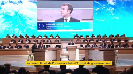 "On est en train de perdre la bataille" : deux ans après l'Accord de Paris, Emmanuel Macron s'alarme face au changement climatique