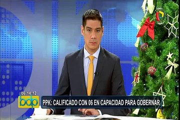 Datum: PPK cierra el año con 67% de desaprobación